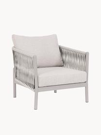 Fauteuil de jardin Florencia, Tissu beige clair, gris clair, larg. 80 x prof. 85 cm