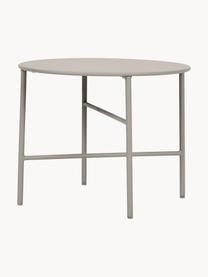 Table d'appoint de jardin en métal Vitus, Métal, enduit, Beige clair, Ø 50 x haut. 40 cm