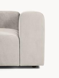 Modulares Sofa Lena (4-Sitzer) mit Hocker, Bezug: Webstoff (88% Polyester, , Gestell: Kiefernholz, Schichtholz,, Webstoff Cremeweiss, B 284 x T 181 cm
