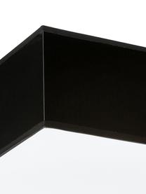 Moderne plafondlamp Mitra, Lampenkap: kunststof, Diffuser: kunststof, Frame: zwart. Diffuser: wit, 35 x 12 cm