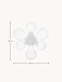 Grosse Tischlampe Atomium, Weiss, B 58 x H 52 cm