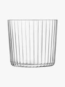 Vasos de vidrio soplado artesanlamente Gio, 4 uds., Vidrio, Transparente, Ø 8 x Al 7 cm, 310 ml