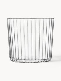 Vasos de vidrio soplado artesanlamente Gio, 4 uds., Vidrio, Transparente, Ø 8 x Al 7 cm, 310 ml