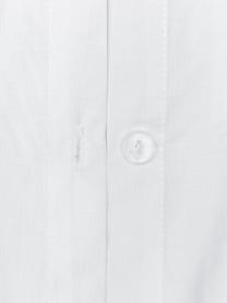 Pościel z perkalu z pomponami Bommy, Biały, 240 x 220 cm + 2 poduszki 80 x 80 cm