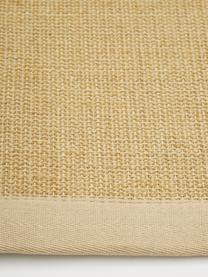 Tappeto in sisal fatto a mano Nala, Bordo: 100% cotone, Beige, Larg. 160 x Lung. 230 cm (taglia M)