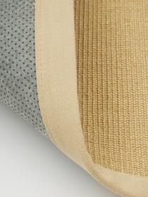 Handgemaakt sisal vloerkleed Nala, Bovenzijde: 100% sisal, Rand: 100% katoen, Onderzijde: 100% polyester, Beige, B 160 x L 230 cm (maat M)