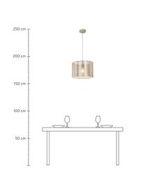 Hanglamp Glicine in goudkleur, Lampenkap: gecoat metaal, Baldakijn: gecoat metaal, Goudkleurig, Ø 40 x H 28 cm