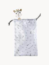 Jouet dans une sacoche en tissu Sophie la girafe, 2 élém., Blanc, bois, Lot de différentes tailles