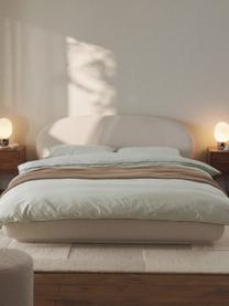 Čalúnená posteľ z buklé Alba, Buklé lomená biela, Š 140 x D 200 cm