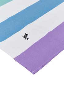 Ręcznik plażowy z mikrofibry Summer, Mikrofibra (80% poliester, 20% poliamid), Wielobarwny, biały, S 90 x D 200 cm