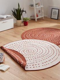 Tappeto rotondo reversibile da interno-esterno Bali, Terracotta, color crema, Ø 140 cm (taglia M)