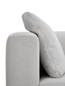 Sofa Carrie (3-Sitzer) mit Metall-Füßen, Bezug: Polyester 50.000 Scheuert, Gestell: Spanholz, Hartfaserplatte, Füße: Metall, lackiert, Webstoff Grau, B 202 x T 86 cm