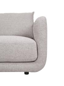 Narożna sofa modułowa Jasmin, Tapicerka: 100% poliester Dzięki tka, Nogi: tworzywo sztuczne, Jasnoszara tkanina, S 306 x W 84 cm