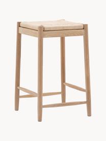 Ručně vyrobená stolička z dubového dřeva Eton, Dubové dřevo, světle béžová, Š 44 cm, V 65 cm