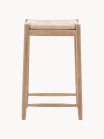 Ručně vyrobená stolička z dubového dřeva Eton, Dubové dřevo, světle béžová, Š 44 cm, V 65 cm