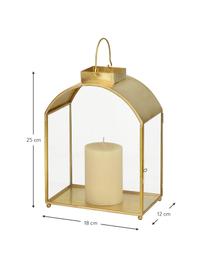 Laterne Archie, Gestell: Metall, Goldfarben, 18 x 25 cm