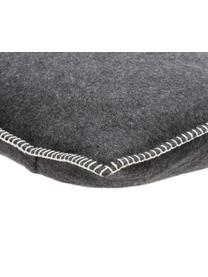 Housse de coussin 50x50 polaire Sylt, Anthracite