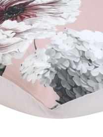 Baumwollsatin-Kissenbezug Blossom, 65 x 100 cm, Webart: Satin Fadendichte 210 TC,, Rosa, B 65 x L 100 cm