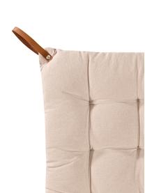 Cojín de asiento Billie, 100% algodón, Beige, An 40 x L 40 cm