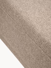 Schlafsofa Luna (3-Sitzer) mit Matratze, Bezug: 100 % Polyester Der strap, Gestell: Massives Buchenholz, Schi, Webstoff Taupe, B 270 x T 184 cm, Eckteil links