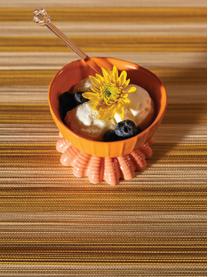 Snackschälchen Clam aus Dolomit, 2er-Set, Dolomit, glasiert, Orange, Peach, Ø 11 x H 8 cm