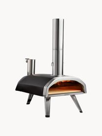 Horno de pizza Fyra, Acero inoxidable, recubierto, Plateado, negro, An 39 x Al 73 cm