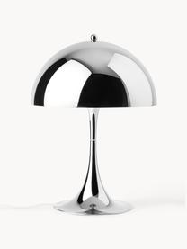 Lampada da tavolo a LED con luce regolabile e timer Panthella, alt. 34 cm, Paralume: acciaio, Struttura: alluminio rivestito, Acciaio argentato, Ø 25 x Alt. 34 cm