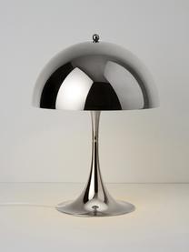 Dimbare LED tafellamp Panthella met timerfunctie, H 34 cm, Lampenkap: staal, Staal zilverkleurig, Ø 25 x H 34 cm