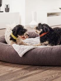 Bouclé-Hundebett Teddy, verschiedene Größen, Bezug: Bouclé (100 % Polyester) , Dunkelgrau, B 68 x T 55 cm