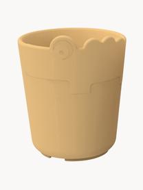 Set 2 tazze senza manico Kiddish, Plastica, Tonalità gialle, Ø 7 x Alt. 8 cm, 100 ml