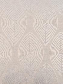 Kussenhoes Dulce in beige met glanzende motieven, 78% polyester, 22% katoen, Beige, 40 x 40 cm