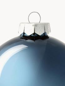 Kerstballen Evergreen mat/glanzend, verschillende formaten, Blauw, Ø 10 cm, 4 stuk