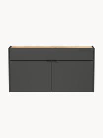 Enfilade murale Gabriela, Anthracite, larg. 110 x haut. 57 cm