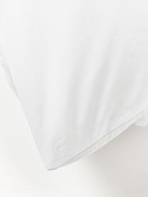 Taie d'oreiller en percale de coton tuftée Madeline, Blanc, larg. 50 x long. 70 cm