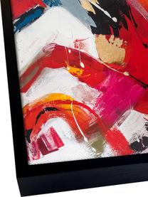 Oprawiony obraz na płótnie Red Emotions, Wielobarwny, S 103 x W 103 cm