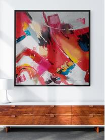 Quadro su tela incorniciato Red Emotions, Immagine: tela, Cornice: legno, Multicolore, Larg. 103 x Alt. 103 cm