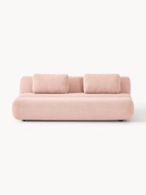 Teddy-Schlafsofa Caterpillar (3-Sitzer), Bezug: Teddy (100 % Polyester) D, Teddy Hellrosa, B 203 x T 128 cm