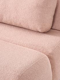 Teddy-Schlafsofa Caterpillar (3-Sitzer), Bezug: Teddy (100 % Polyester) D, Teddy Hellrosa, B 203 x T 128 cm