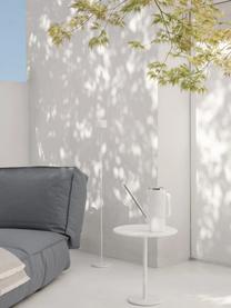Runder Garten-Beistelltisch Stay, Aluminium, pulverbeschichtet, Weiß, Ø 40 x H 45 cm