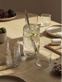 Carafe à eau avec cuillère Nesting, 2 élém., Transparent, argenté, 1,1 L