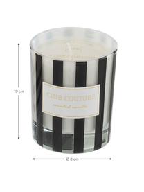 Vela perfumada Club Couture (floral), Recipiente: vidrio, Negro, transparente, blanco, Ø 8 x Al 10 cm