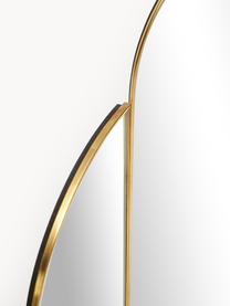 Drievak spiegel Maple, Lijst: metaal, gecoat, Goudkleurig, B 47 x H 37 cm
