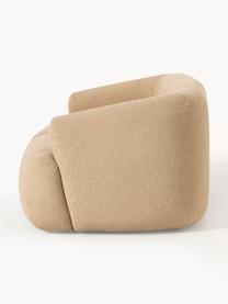 Sofa modułowa Bouclé Sofia (2-osobowa), Tapicerka: Bouclé (100% poliester) D, Stelaż: drewno świerkowe, płyta w, Nogi: tworzywo sztuczne Ten pro, Beżowy Bouclé, S 190 x G 103 cm