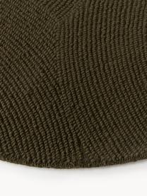 Tapis rond en laine tufté main Eleni, 100 % laine, certifiée RWS

Les tapis en laine peuvent perdre des fibres lors des premières semaines et des peluches peuvent se former, ce phénomène est naturel et diminue à mesure de votre usage et du temps, Vert olive, Ø 120 cm (taille S)