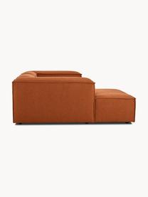 Divano angolare componibile Lennon, Rivestimento: poliestere Il rivestiment, Struttura: legno di pino massiccio, , Piedini: plastica I piedini si tro, Tessuto terracotta, Larg. 238 x Prof. 180 cm, chaise-longue a sinistra