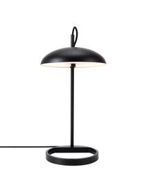 Lampada da tavolo Versale, Disco diffusore: plastica, Nero, Ø 22 x Alt. 45 cm
