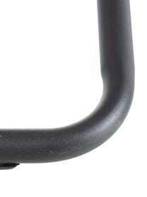 Kunstleder-Loungesessel Arms mit Metall-Gestell, Bezug: Kunstleder, Gestell: Schichtholz, Rahmen: Metall, beschichtet, Grau, B 57 x T 76 cm