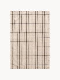 Geschirrtuch Hale, 50 % Leinen, 50 % Baumwolle, Hellbeige, Anthrazit, B 50 x L 70 cm