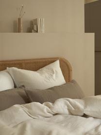 Poszewka na poduszkę z muślinu bawełnianego Odile, Biały, S 40 x D 80 cm