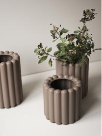 Cache-pot Mist, larg. 19 cm, Céramique, Taupe, mat, Ø 19 x haut. 19 cm